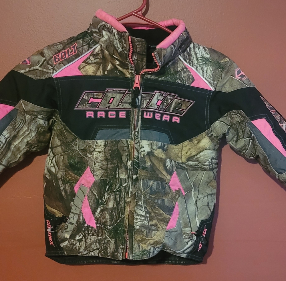 Kids Camo and Pink Jacket
